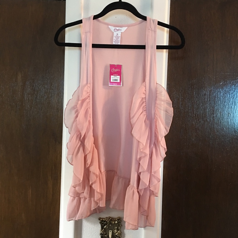 NWT Candie’s Cute Ruffle Vest Sz Medium